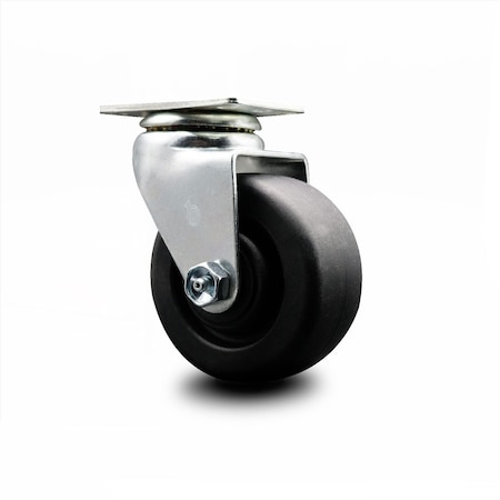 Service Caster 4 Inch Polyolefin Wheel Swivel Caster with Ball Bearing SCC-20S420-POB